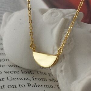 “Blank Page + Brave Heart” Female Empowerment Minimalist Layering Necklace